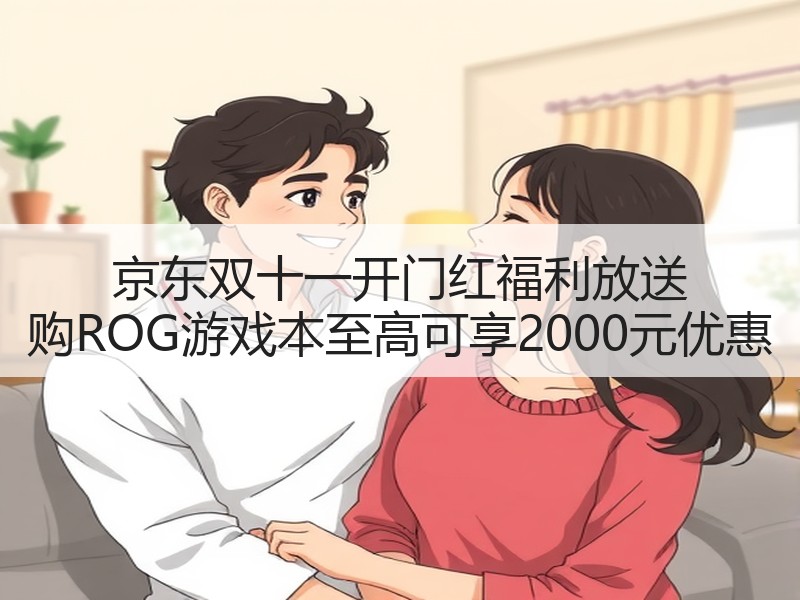 京东双十一开门红福利放送 购ROG游戏本至高可享2000元优惠