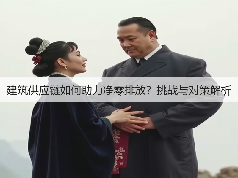 建筑供应链如何助力净零排放？挑战与对策解析