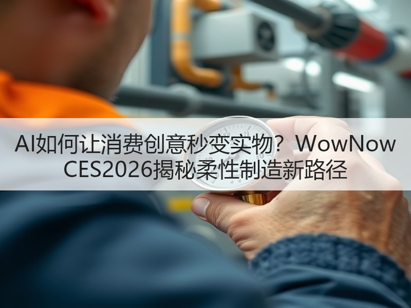 AI如何让消费创意秒变实物？WowNow CES2026揭秘柔性制造新路径