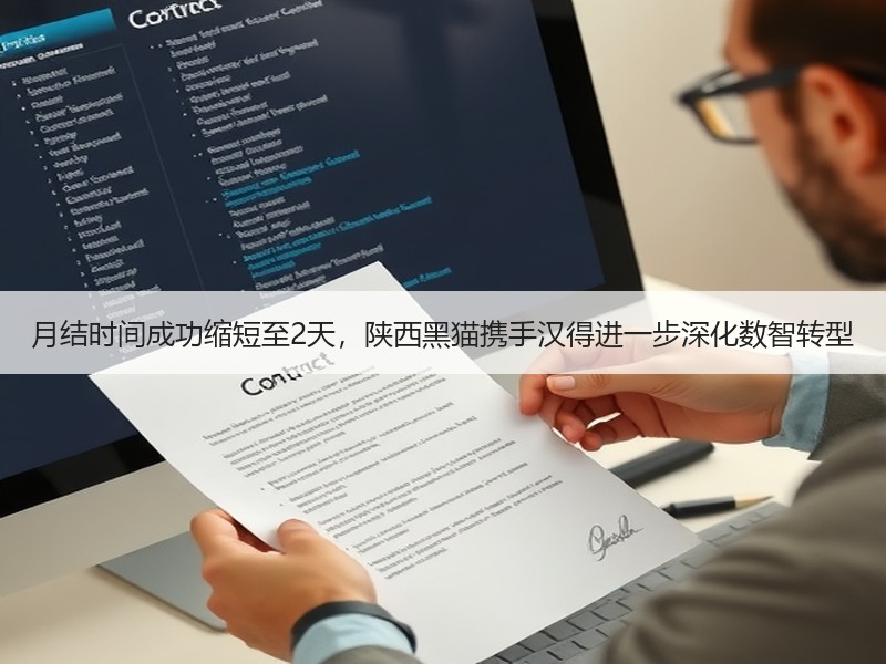 月结时间成功缩短至2天，陕西黑猫携手汉得进一步深化数智转型