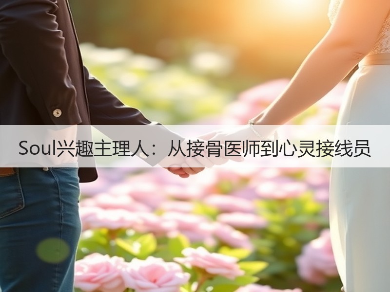 Soul兴趣主理人：从接骨医师到心灵接线员