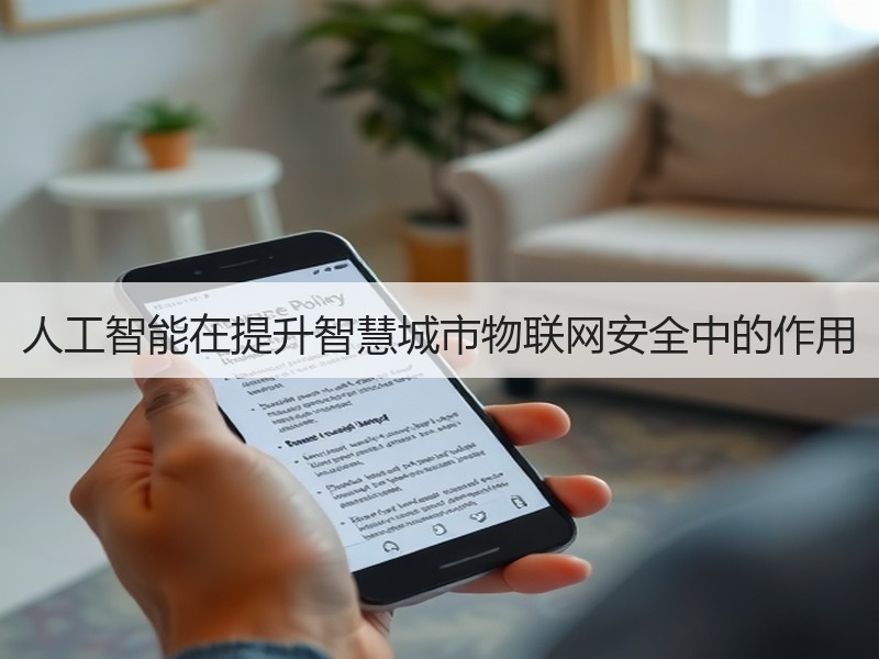 人工智能在提升智慧城市物联网安全中的作用