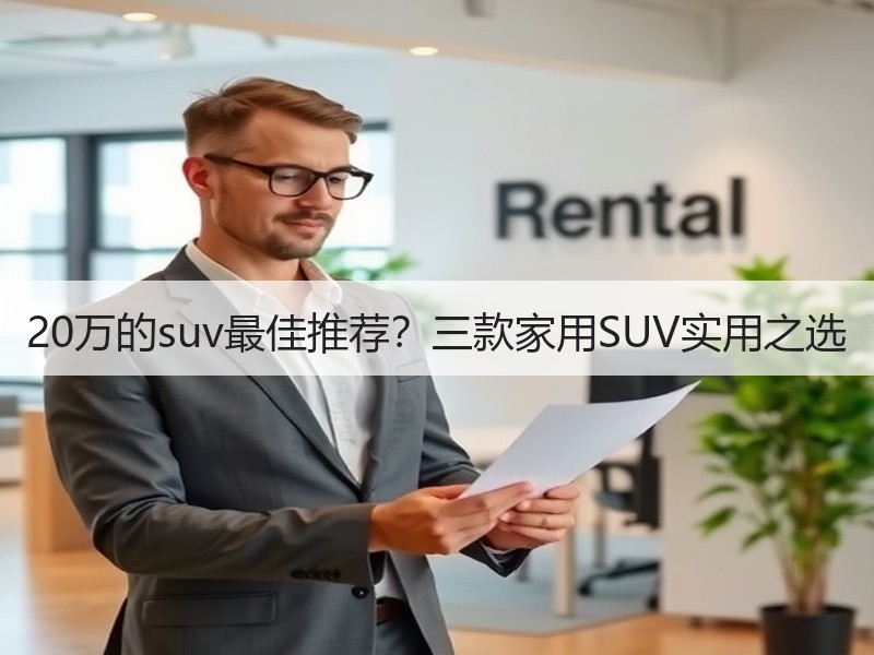 20万的suv最佳推荐？三款家用SUV实用之选