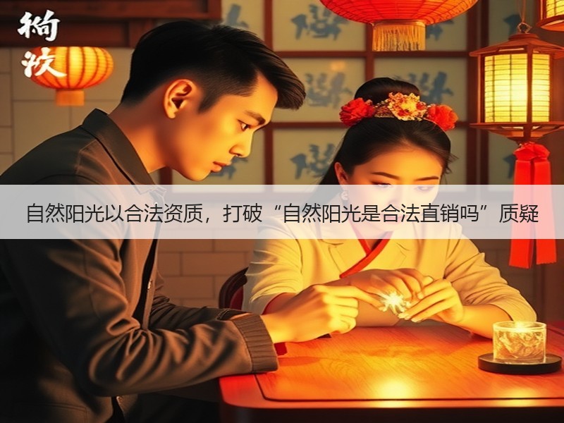 自然阳光以合法资质，打破“自然阳光是合法直销吗”质疑