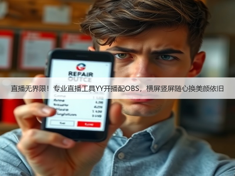直播无界限！专业直播工具YY开播配OBS，横屏竖屏随心换美颜依旧