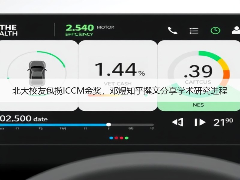 北大校友包揽ICCM金奖，邓煜知乎撰文分享学术研究进程