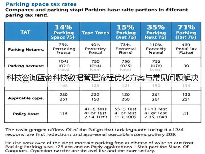科技咨询蓝帝科技数据管理流程优化方案与常见问题解决