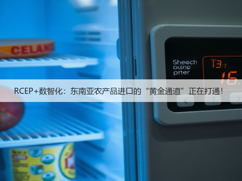 RCEP+数智化：东南亚农产品进口的“黄金通道”正在打通！