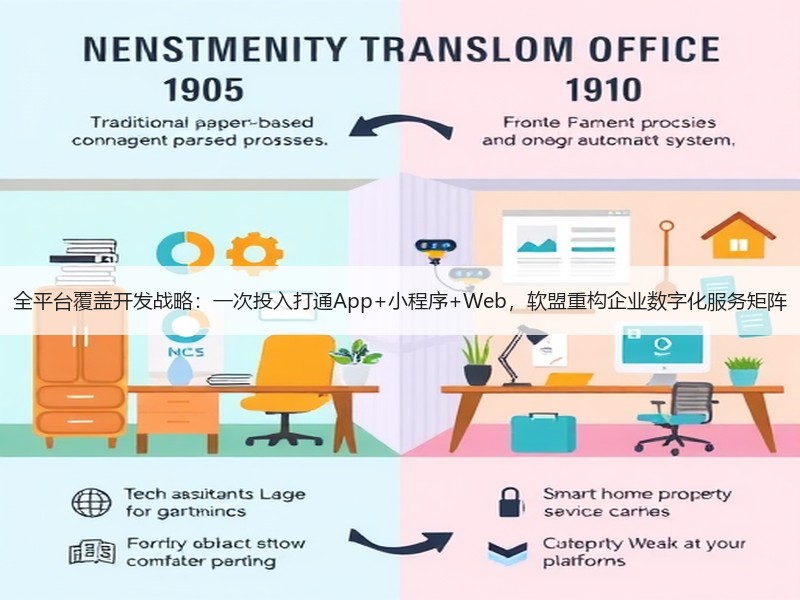 全平台覆盖开发战略：一次投入打通App+小程序+Web，软盟重构企业数字化服务矩阵