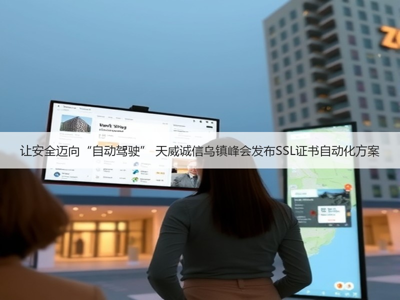 让安全迈向“自动驾驶” 天威诚信乌镇峰会发布SSL证书自动化方案