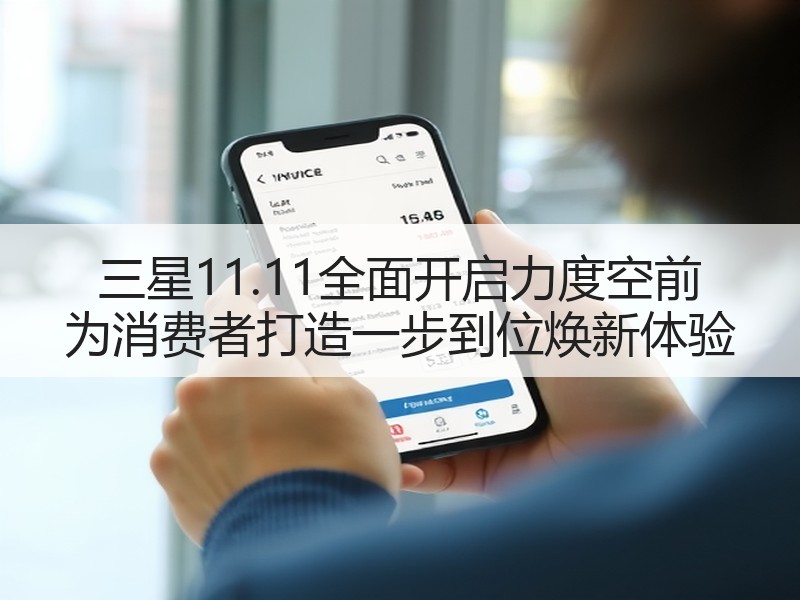 三星11.11全面开启力度空前 为消费者打造一步到位焕新体验