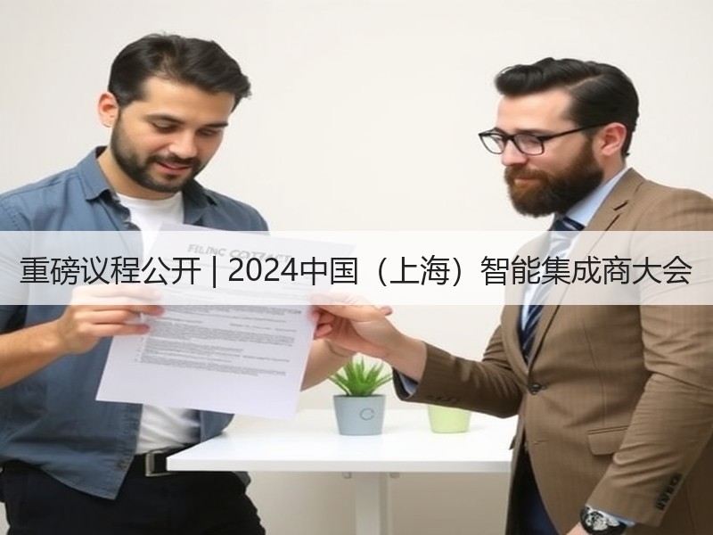 重磅议程公开 | 2024中国（上海）智能集成商大会