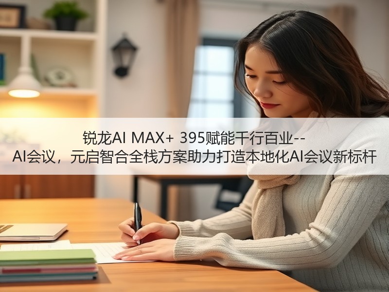 锐龙AI MAX+ 395赋能千行百业--AI会议，元启智合全栈方案助力打造本地化AI会议新标杆