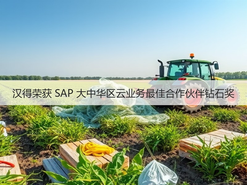 汉得荣获 SAP 大中华区云业务最佳合作伙伴钻石奖