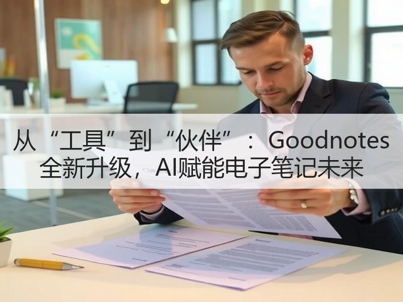 从“工具”到“伙伴”：Goodnotes 全新升级，AI赋能电子笔记未来