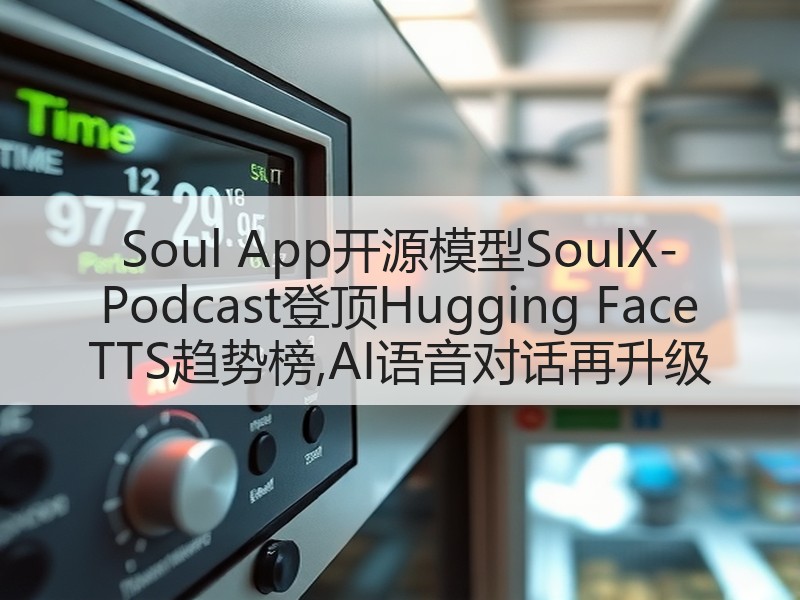Soul App开源模型SoulX-Podcast登顶Hugging Face TTS趋势榜,AI语音对话再升级