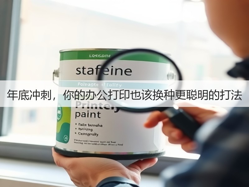 年底冲刺，你的办公打印也该换种更聪明的打法