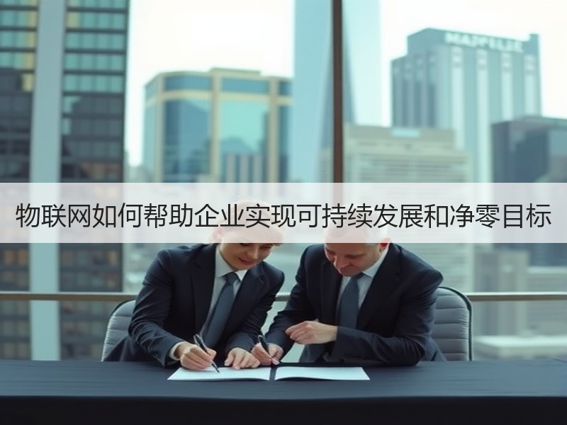 物联网如何帮助企业实现可持续发展和净零目标