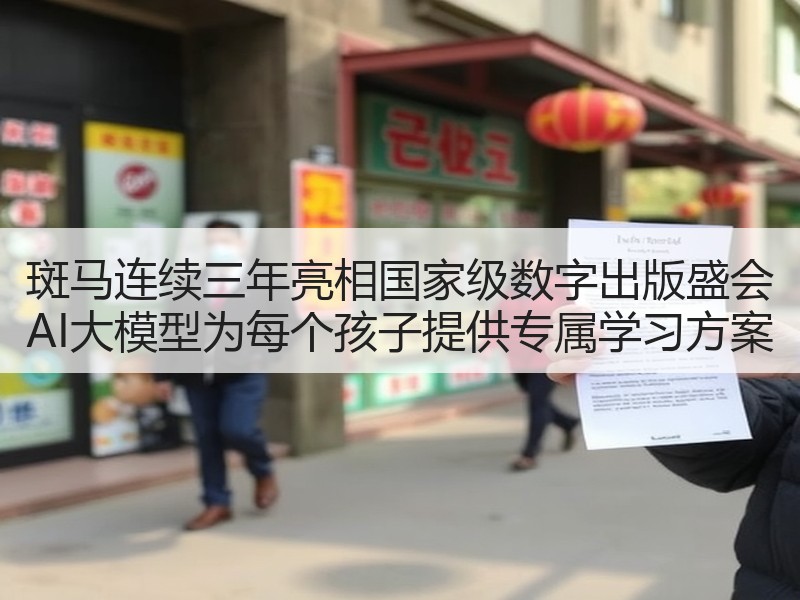 斑马连续三年亮相国家级数字出版盛会 AI大模型为每个孩子提供专属学习方案