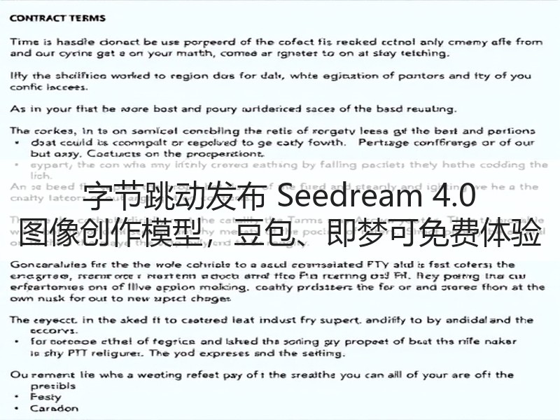 字节跳动发布 Seedream 4.0 图像创作模型，豆包、即梦可免费体验