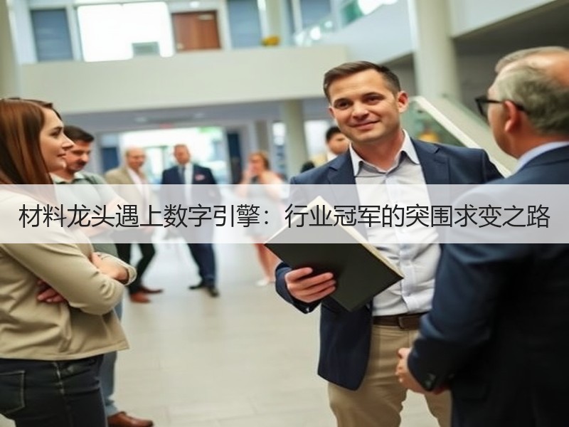 材料龙头遇上数字引擎：行业冠军的突围求变之路
