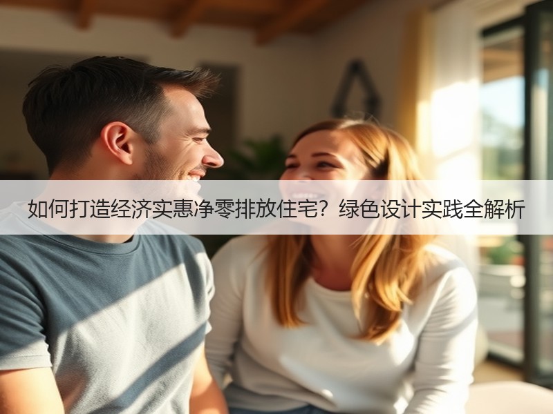 如何打造经济实惠净零排放住宅？绿色设计实践全解析