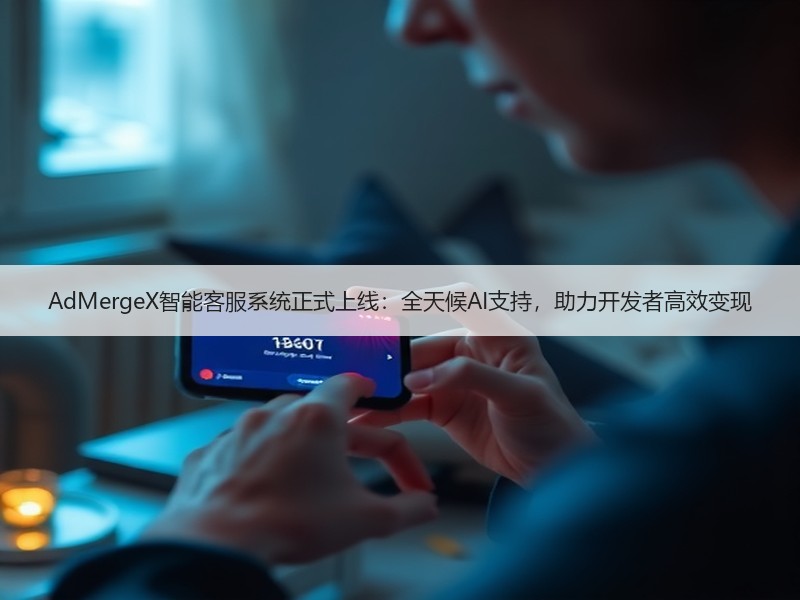 AdMergeX智能客服系统正式上线：全天候AI支持，助力开发者高效变现