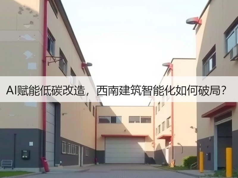 AI赋能低碳改造，西南建筑智能化如何破局？