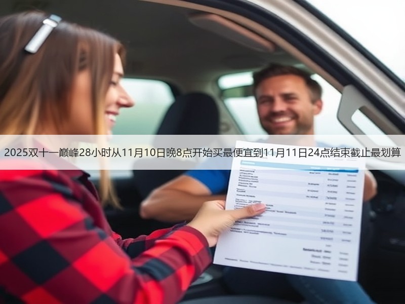 2025双十一巅峰28小时从11月10日晚8点开始买最便宜到11月11日24点结束截止最划算
