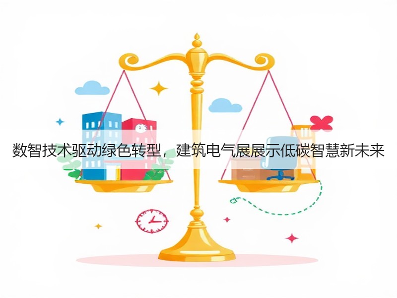 数智技术驱动绿色转型，建筑电气展展示低碳智慧新未来