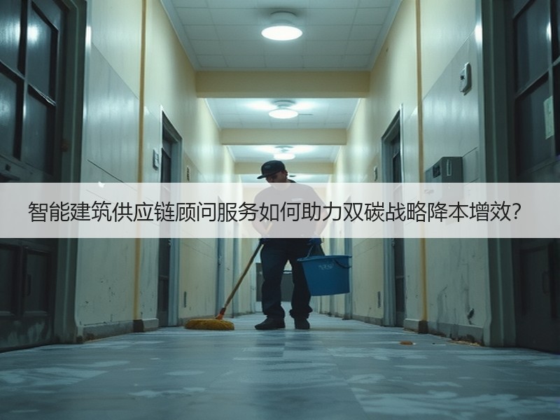 智能建筑供应链顾问服务如何助力双碳战略降本增效？