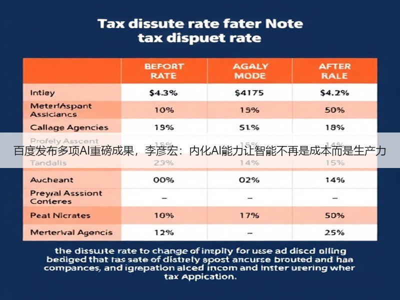 百度发布多项AI重磅成果，李彦宏：内化AI能力让智能不再是成本而是生产力