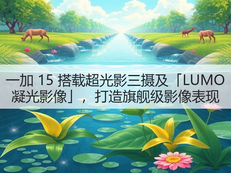 一加 15 搭载超光影三摄及「LUMO 凝光影像」，打造旗舰级影像表现