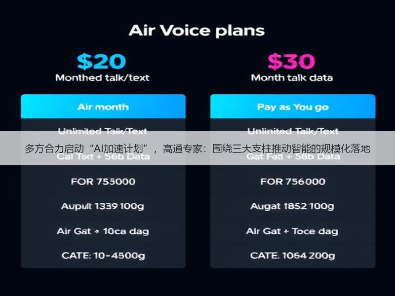多方合力启动“AI加速计划”，高通专家：围绕三大支柱推动智能的规模化落地