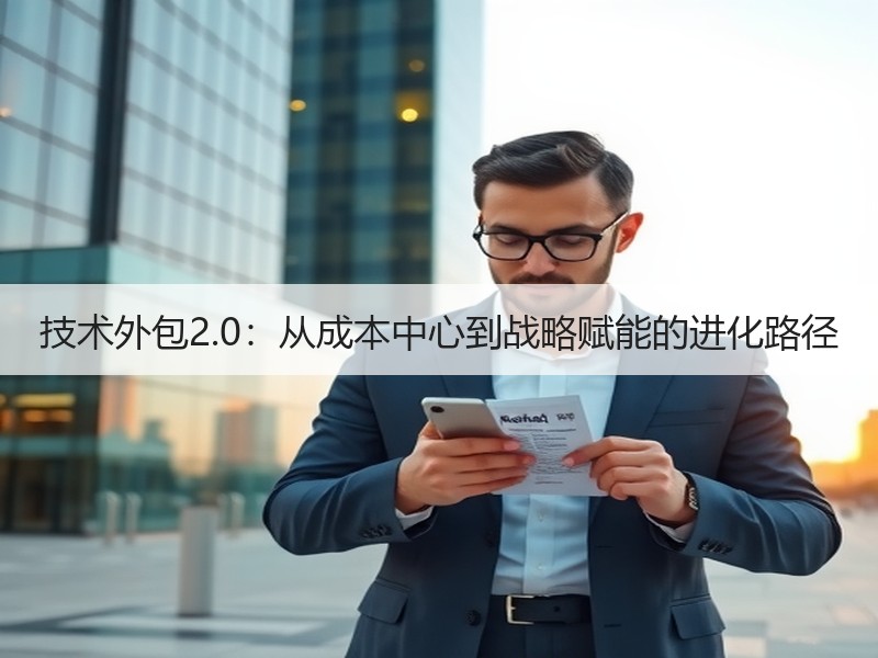 技术外包2.0：从成本中心到战略赋能的进化路径
