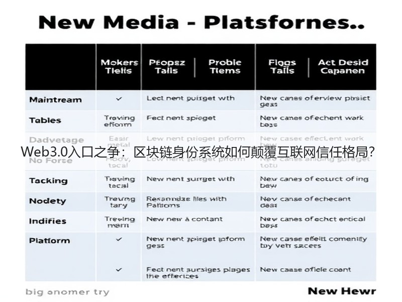 Web3.0入口之争：区块链身份系统如何颠覆互联网信任格局？