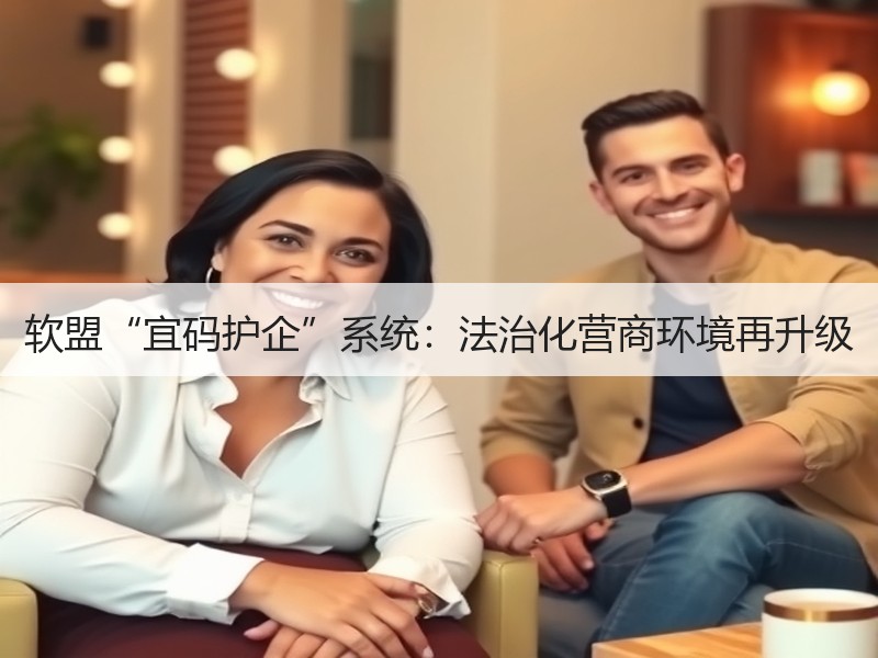 软盟“宜码护企”系统：法治化营商环境再升级