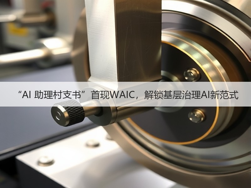 “AI 助理村支书”首现WAIC，解锁基层治理AI新范式
