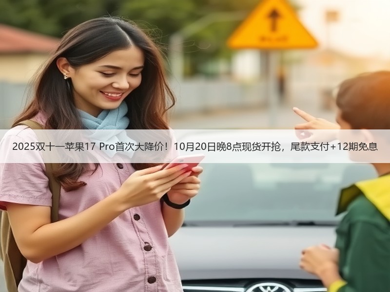 2025双十一苹果17 Pro首次大降价！10月20日晚8点现货开抢，尾款支付+12期免息