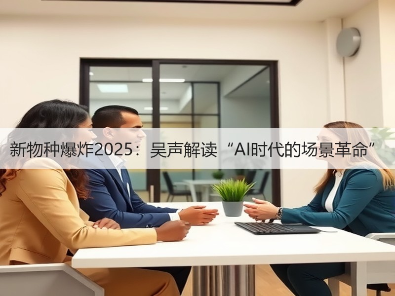 新物种爆炸2025：吴声解读“AI时代的场景革命”