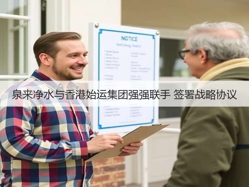 泉来净水与香港始运集团强强联手 签署战略协议