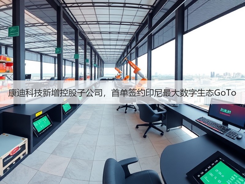 康迪科技新增控股子公司，首单签约印尼最大数字生态GoTo