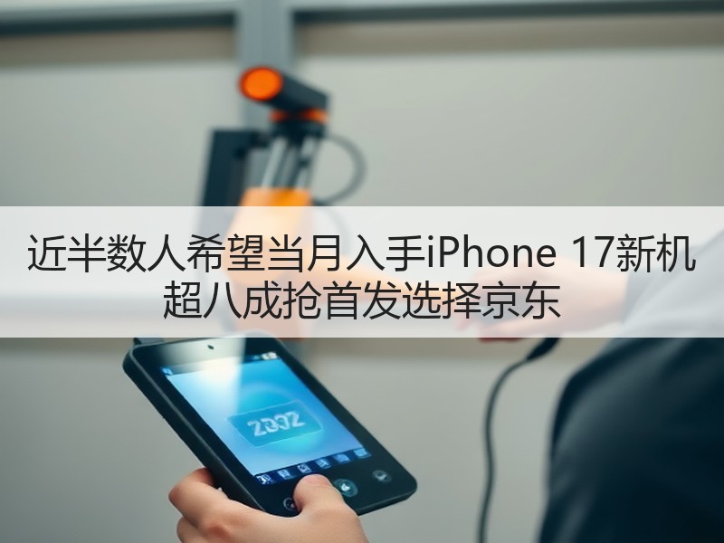 近半数人希望当月入手iPhone 17新机 超八成抢首发选择京东