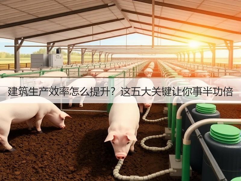建筑生产效率怎么提升？这五大关键让你事半功倍