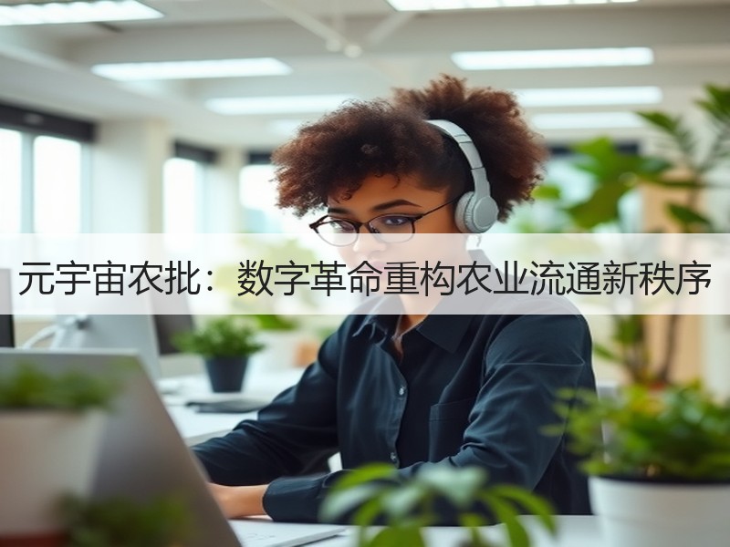 元宇宙农批：数字革命重构农业流通新秩序