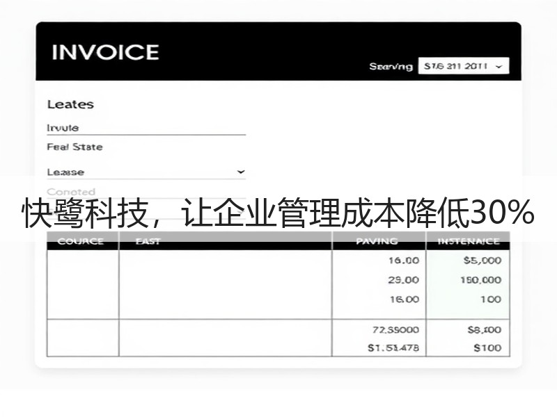 快鹭科技，让企业管理成本降低30%