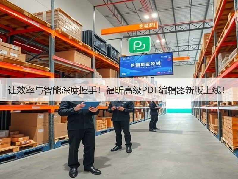 让效率与智能深度握手！福昕高级PDF编辑器新版上线！