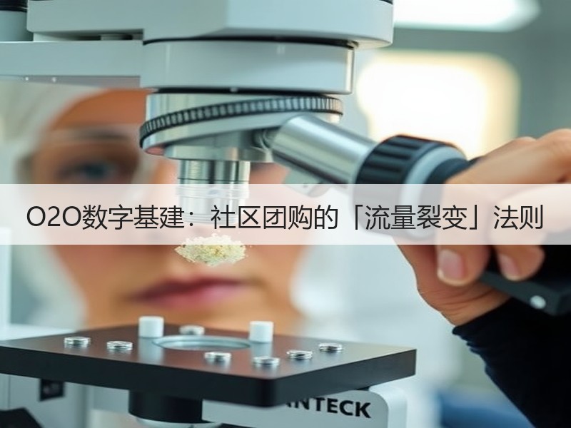 O2O数字基建：社区团购的「流量裂变」法则