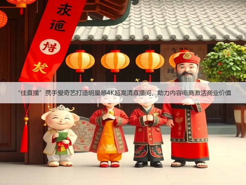 “佳直播”携手爱奇艺打造明星感4K超高清直播间，助力内容电商激活商业价值
