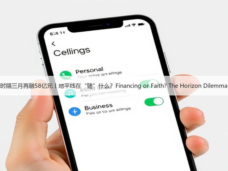 时隔三月再融58亿元丨地平线在“赌”什么？Financing or Faith? The Horizon Dilemma